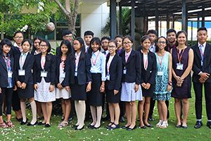 JPA Image Gallery - Model UN delegates pose for a group photo - Jay Pritzker Academy, Siem Reap, Cambodia