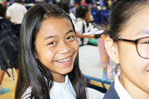 JPA Image Gallery - A JPA student smiles widely - Jay Pritzker Academy, Siem Reap, Cambodia