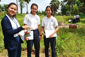 JPA Image Gallery - High school students collect plant specimens - Jay Pritzker Academy, Siem Reap, Cambodia