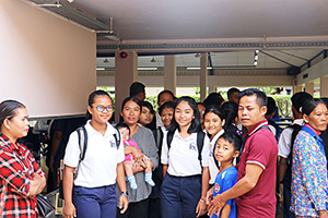 JPA Image Gallery - JPA students and parents at school gathering - Jay Pritzker Academy, Siem Reap, Cambodia