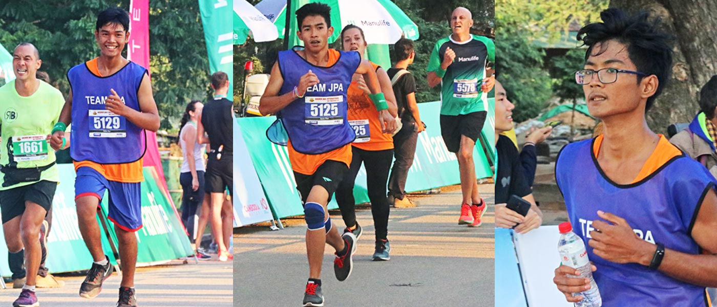 JPA students and teachers who took part in the 24th Angkor Wat International Half Marathon, 2019. Jay Pritzker Academy, Siem Reap, Cambodia. Jay-Pritzker-Academy-Siem-Reap-Cambodia