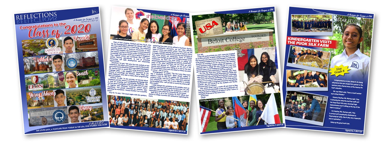 JPA Reflections Magazine number 24. 2019-2020 Quarter 3. Jay-Pritzker-Academy-Siem-Reap-Cambodia. Jay Pritzker Academy, Siem Reap, Cambodia.